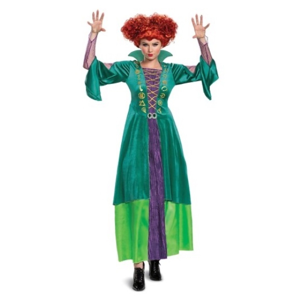 Disney Hocus Pocus Wini Deluxe Adult Costume Women’s Size Large 12/14 New